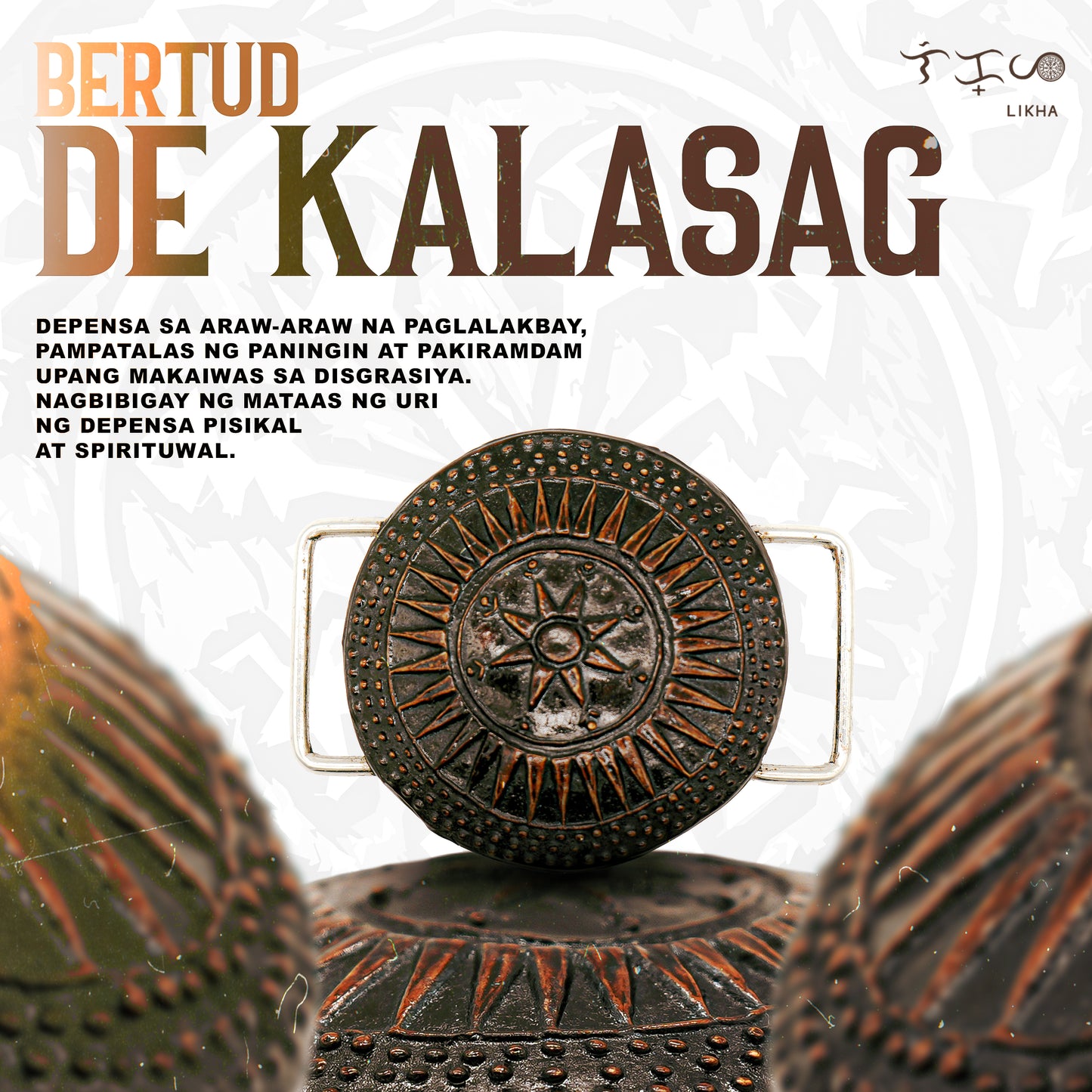 Bertud De Kalasag Bao Ng Niyog Lucky Charm for Protection - Handmade from Natural Materials