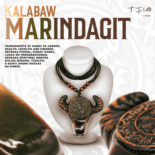 MARINDAGIT KALABAW Gabay Medalyon Version 2 Lucky Charm Ethnic Inspired Necklace for Everyday Wear