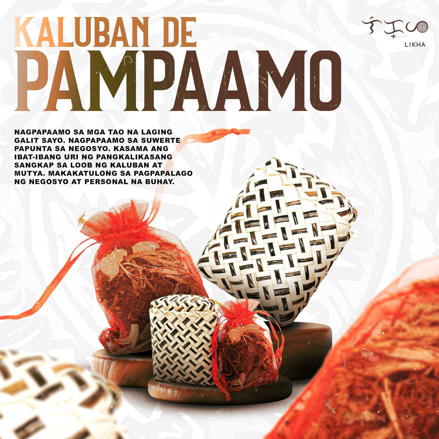 Kaluban De Pampaamo Lucky Charm Made by Katutubo - Natural Ingredients for Healing and Good Energy Ornaments
