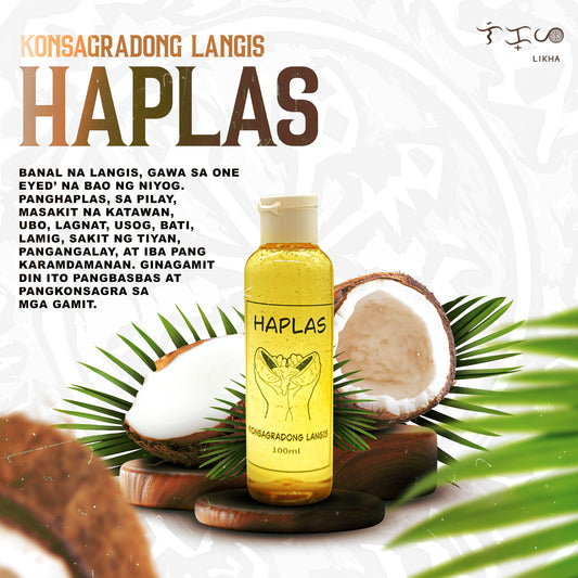 Haplas Konsagradong Langis Oil - 100ML - Gentle Body Massage Oil for Ailments - Body Care