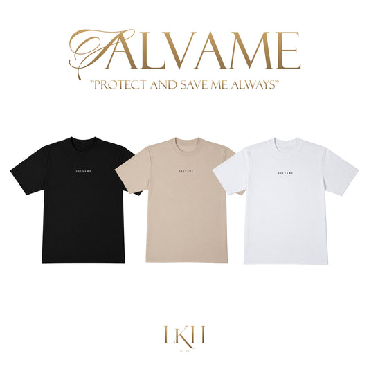Salvame Protect and Save Me Always T-Shirt in Black Beige and White by LKH