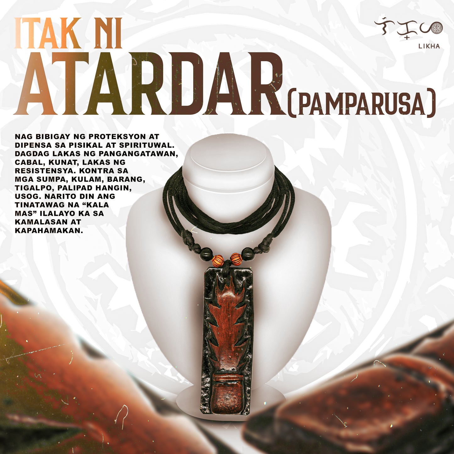 Itak Ni Atardar Ethnic Curve Necklace lucky charm