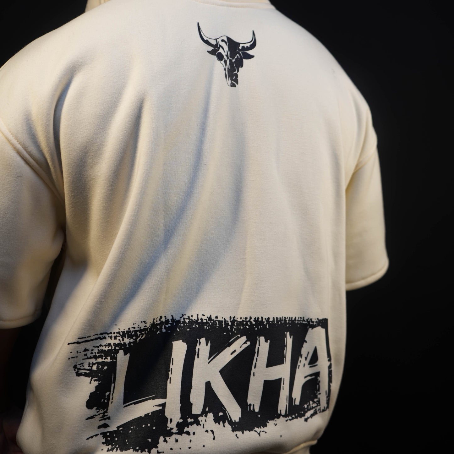 LIKHA RED PAINT "SALVAME" T-SHIRT HOODIE