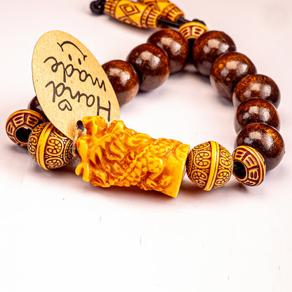 12 + 1 Mantra Anti-Stress Bracelet - 12 Beads, 1 Dragon