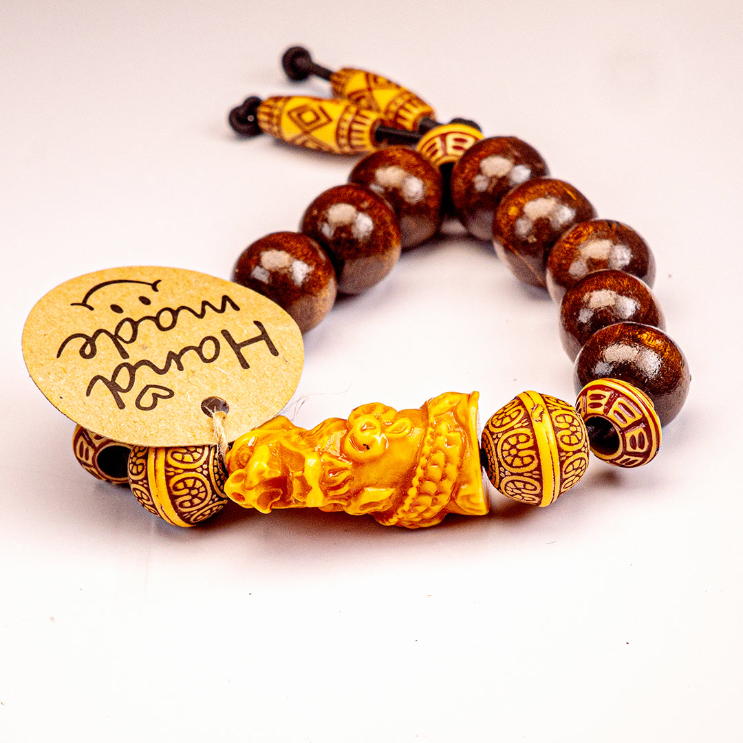 12 + 1 Mantra Anti-Stress Bracelet - 12 Beads, 1 Dragon
