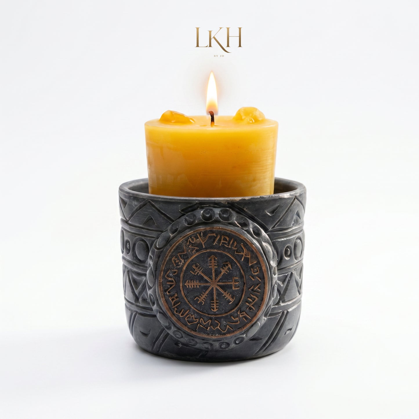 Gabay Candle Holder With Candle