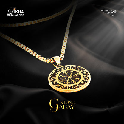 Gintong Gabay Medalyon Pampasuwerte sa Career Health Love at Finance