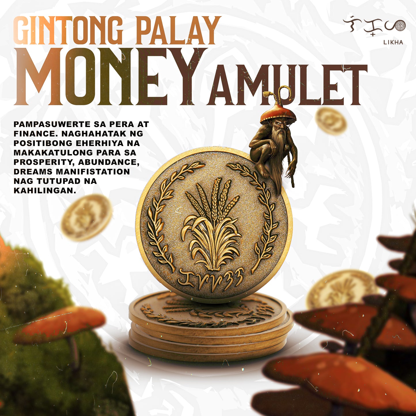Gintong Palay Money Amulet - Most Effective pampas werte