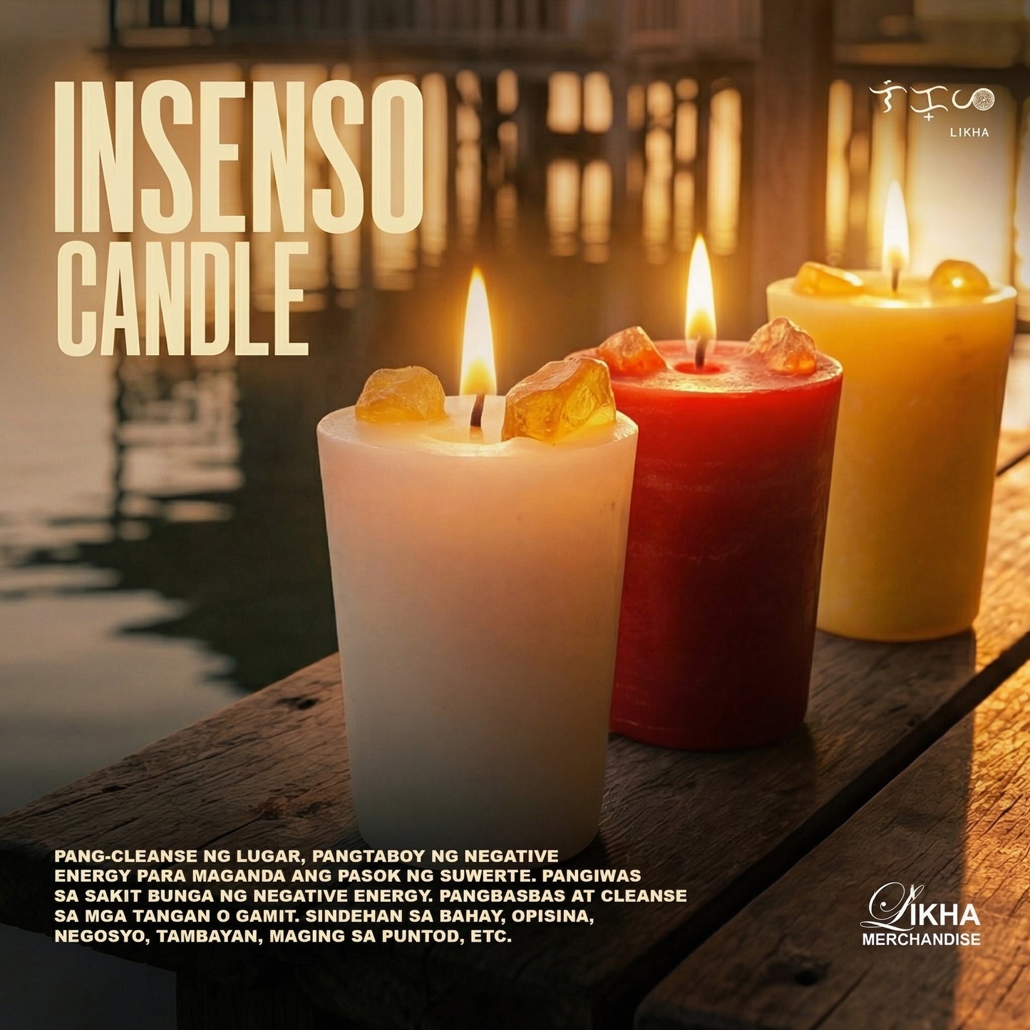 INSENSO CANDLE FOR CLEANSING & GOOD LUCK