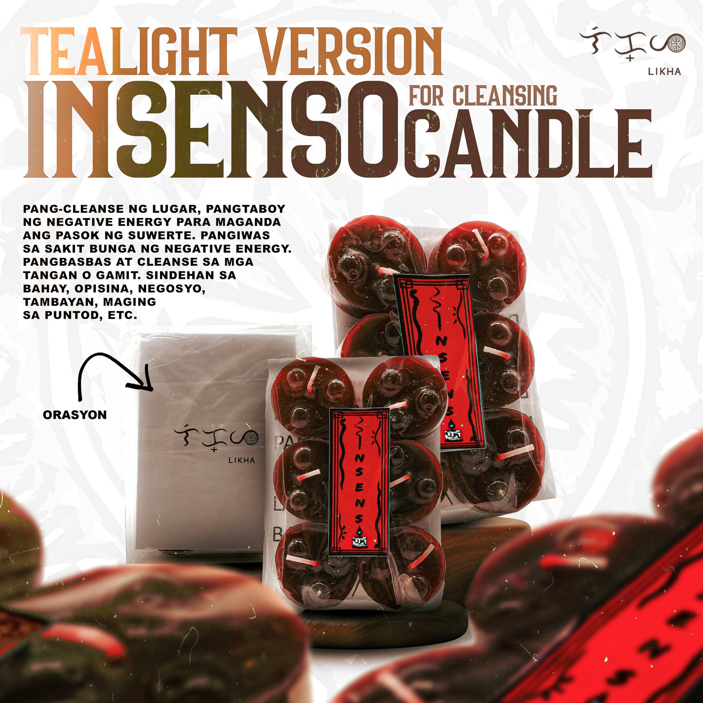 Tea Light Unscented - INSENSO Candle for Cleansing - Candle -  Pure Cleansing