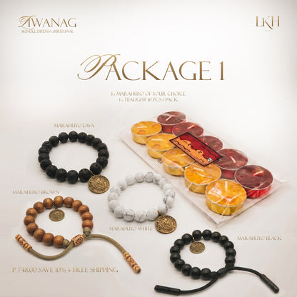 LIWANAG BUNDLE 1 DIPENSA ESPIRITUWAL : Marahuyo Bracelet + FREE 10 INSENSO CANDLES + 10% Discount