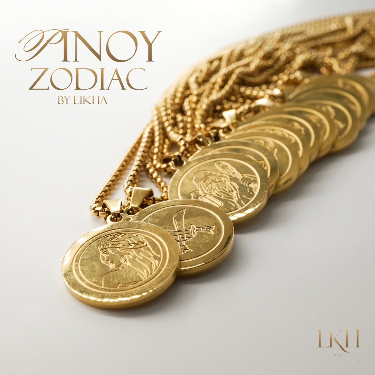 PINOY ZODIAC Pendant Necklace Set for Men and Women