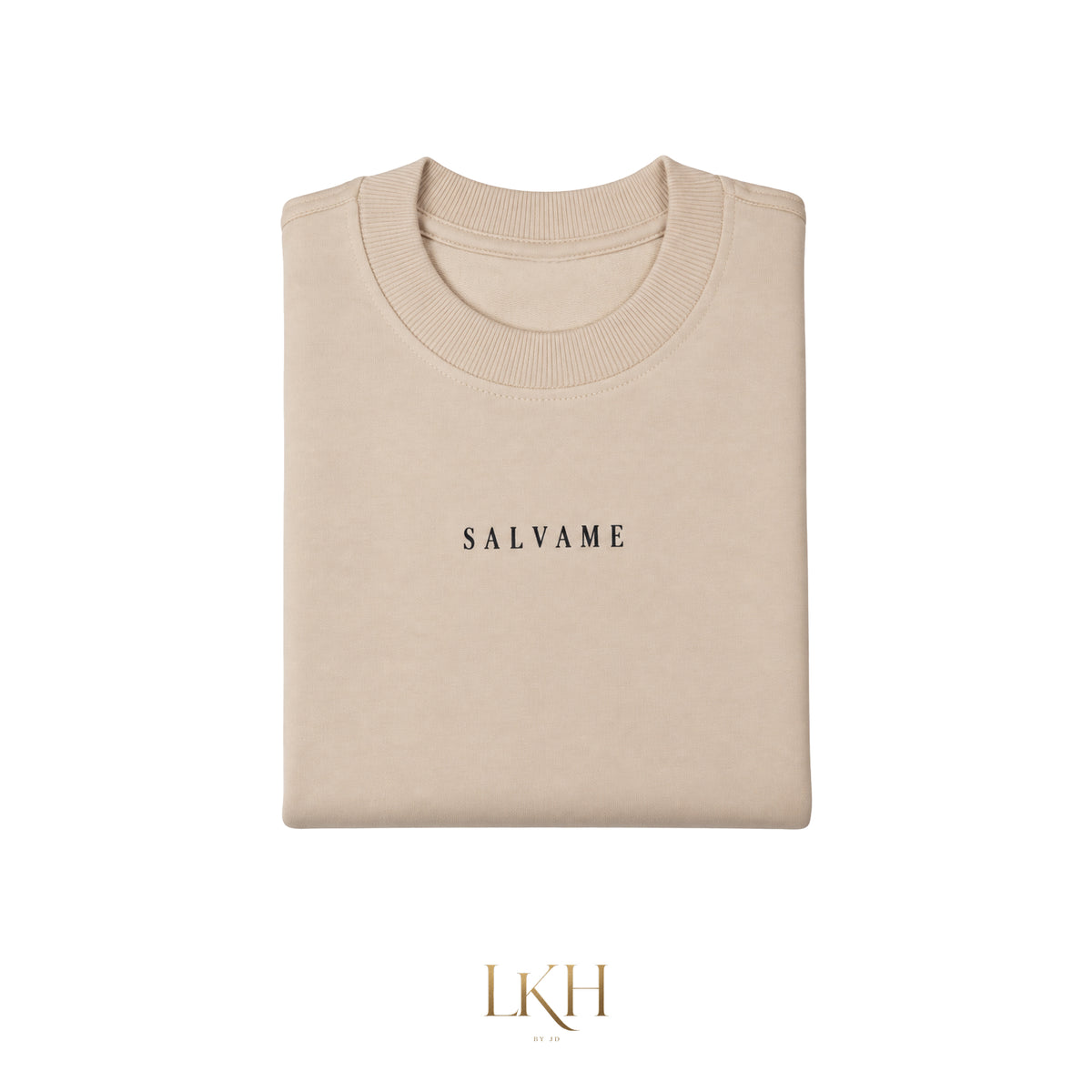 Salvame Protect and Save Me Always T-Shirt in Black Beige and White by LKH