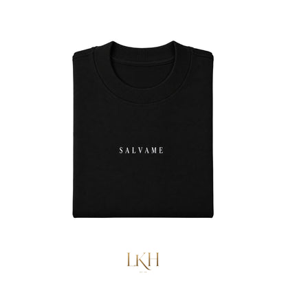 Salvame Protect and Save Me Always T-Shirt in Black Beige and White by LKH