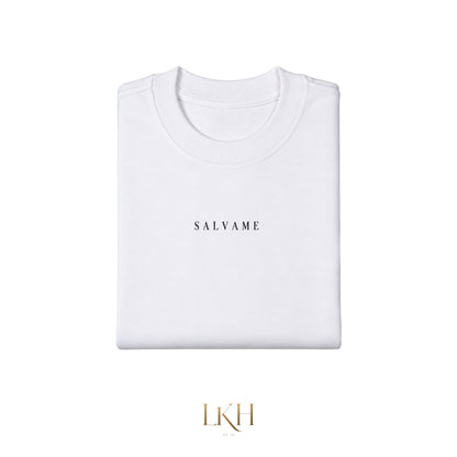 Salvame Protect and Save Me Always T-Shirt in Black Beige and White by LKH